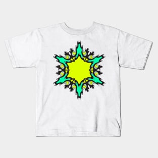 Inspirational MANDALA T-SHIRT STAR-LIME Kids T-Shirt